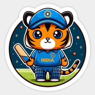 Cricket Tiger Sticker